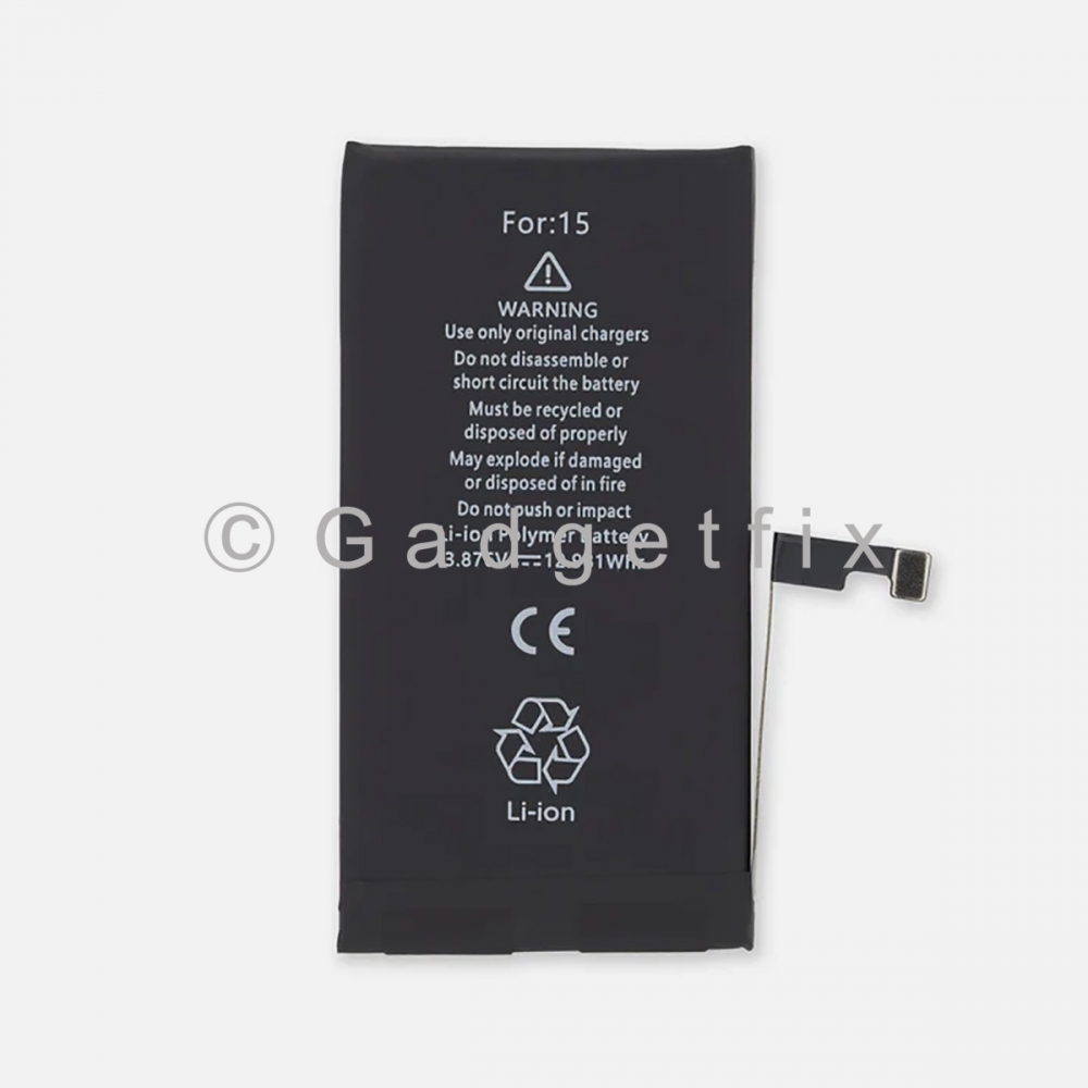  Replacement Battery A3018 for iPhone 15 Capacity 3349mAH