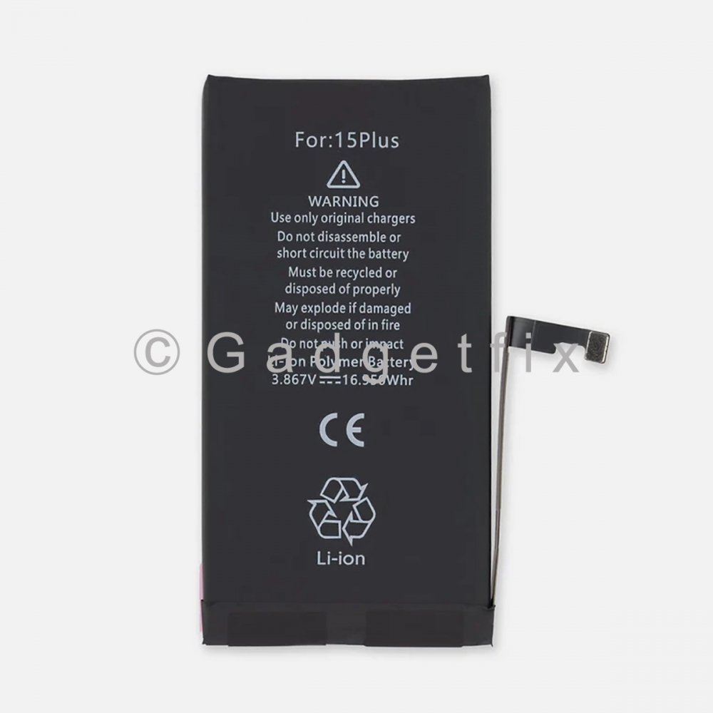 Replacement Battery A3039 for iPhone 15 Plus Capacity 4383mAH