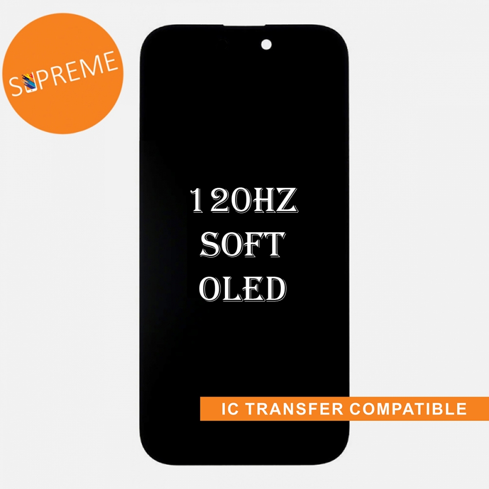 120Hz Soft OLED Display LCD Touch Screen Digitizer For Iphone 15 Pro (IC Transfer Compatible)