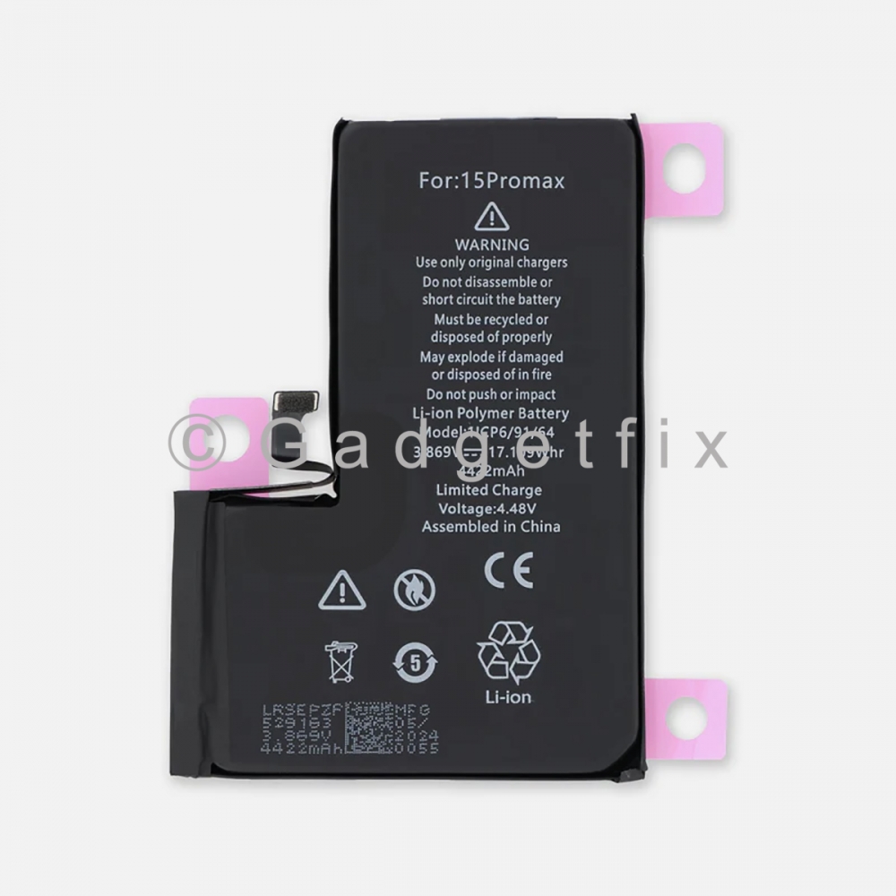 Replacement Battery A3121 for iPhone 15 Pro Max Capacity 4422mAH