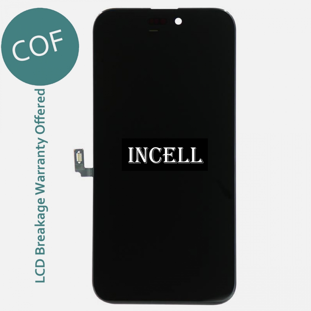 COF FHD Incell Display LCD Touch Screen Digitizer Frame For Iphone 16 Plus (JK Factory)