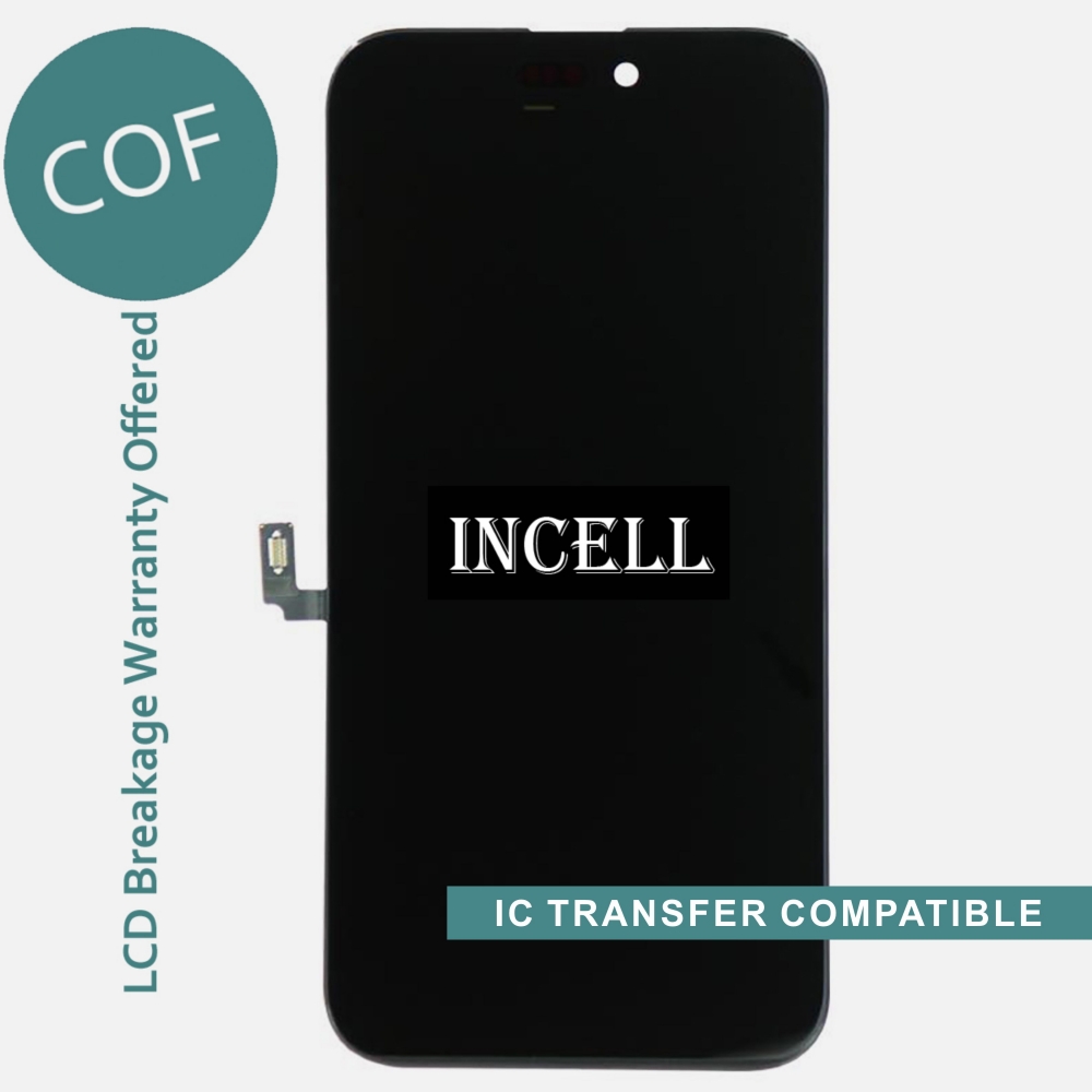 COF Incell Display LCD Touch Screen Digitizer Frame For Iphone 16 Plus (IC Transfer Compatible)