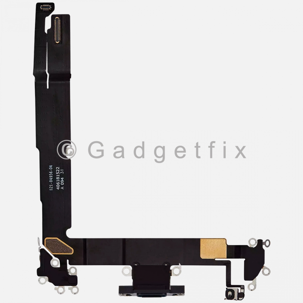 Black Charging Port Dock USB-C Connector Flex Cable For iPhone 16 Plus