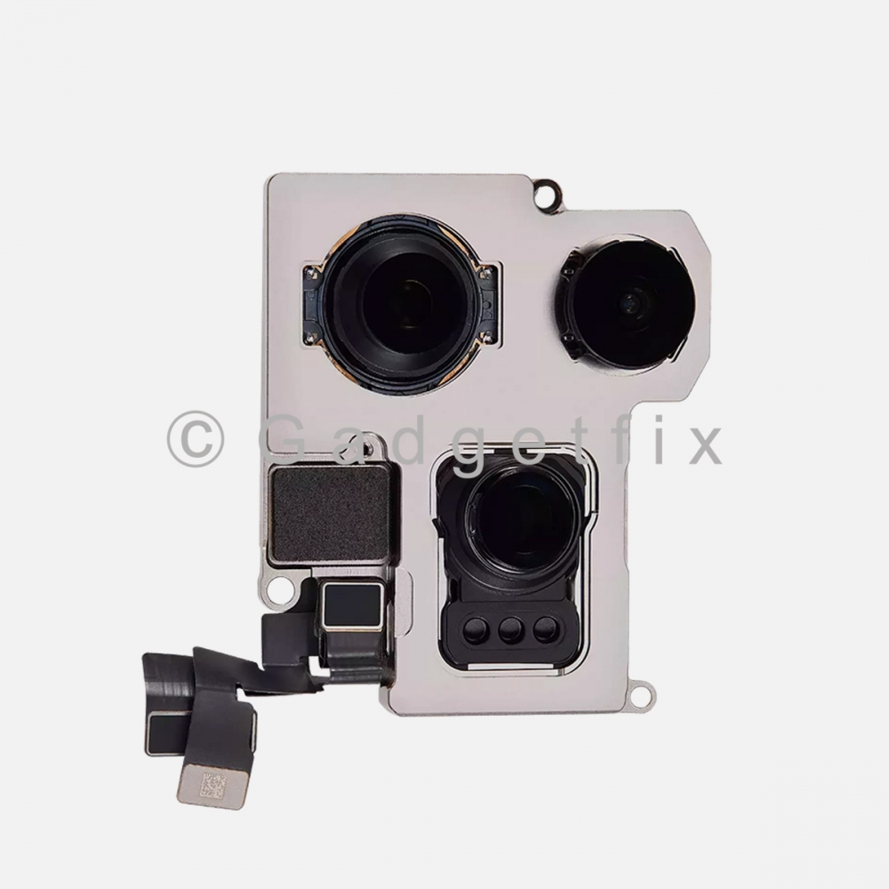 Main Back Rear Camera Assembly with Flex Cable For iPhone 16 Pro