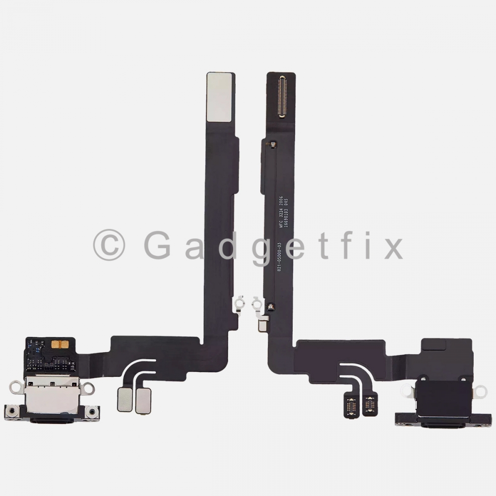 Black Titanium Charging Port Dock USB-C Connector Flex Cable For iPhone 16 Pro Max