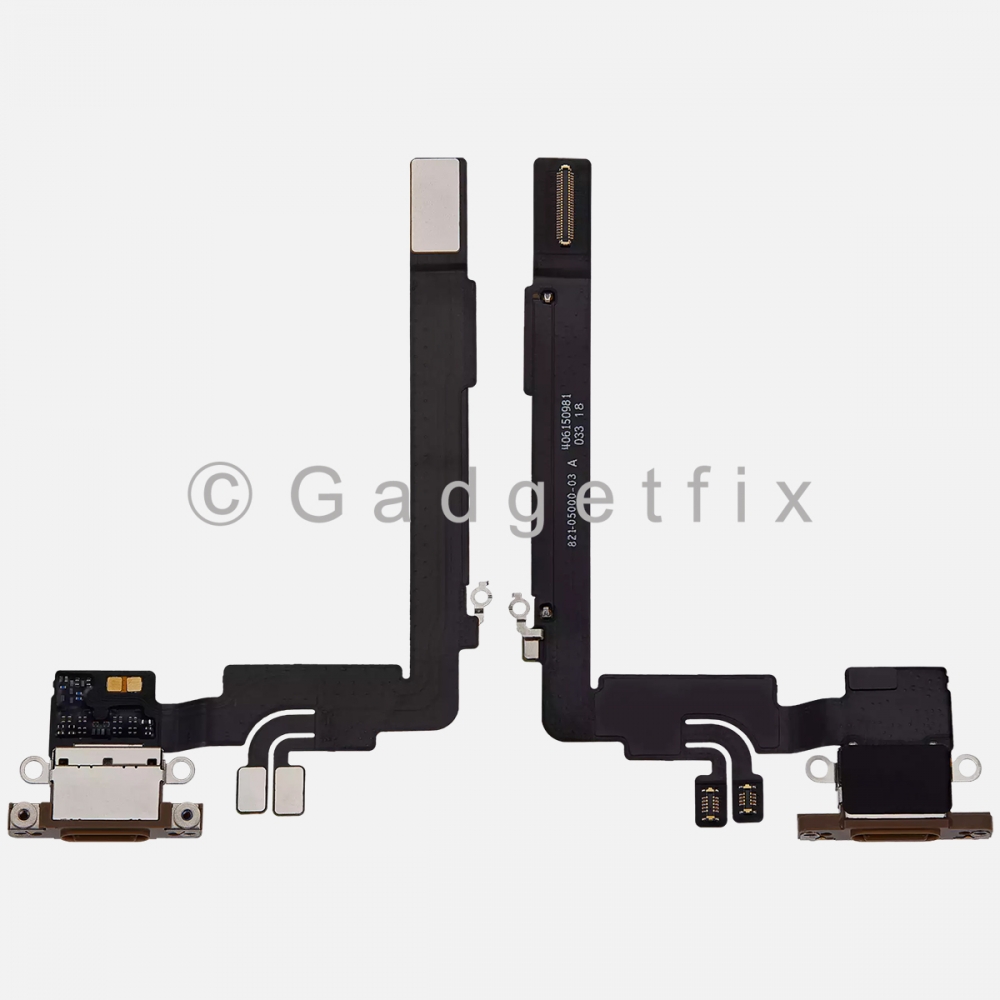 Desert Titanium Charging Port Dock USB-C Connector Flex Cable For iPhone 16 Pro Max