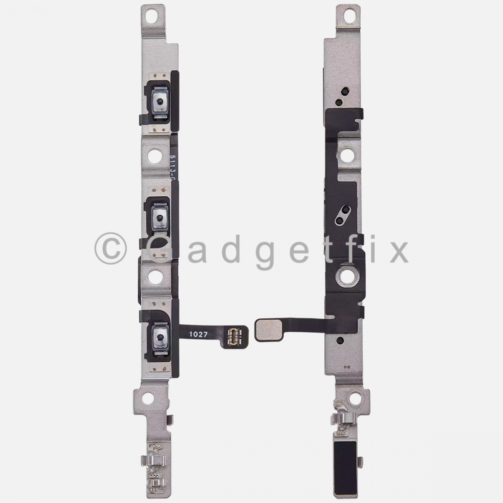 Volume Button Connector Flex Ribbon Cable w/ Bracket For Iphone 16 Pro Max