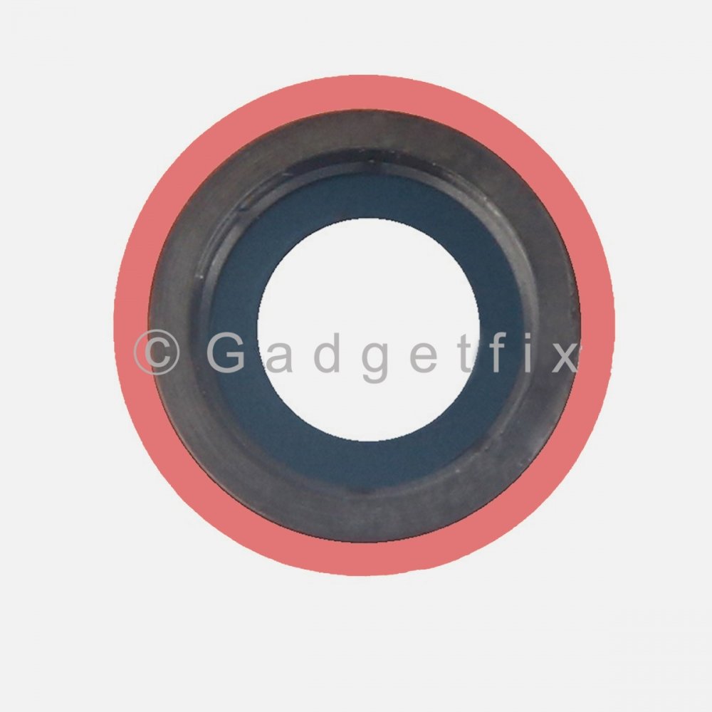 Red iPhone XR Rear Back Camera Lens with Bezel Frame