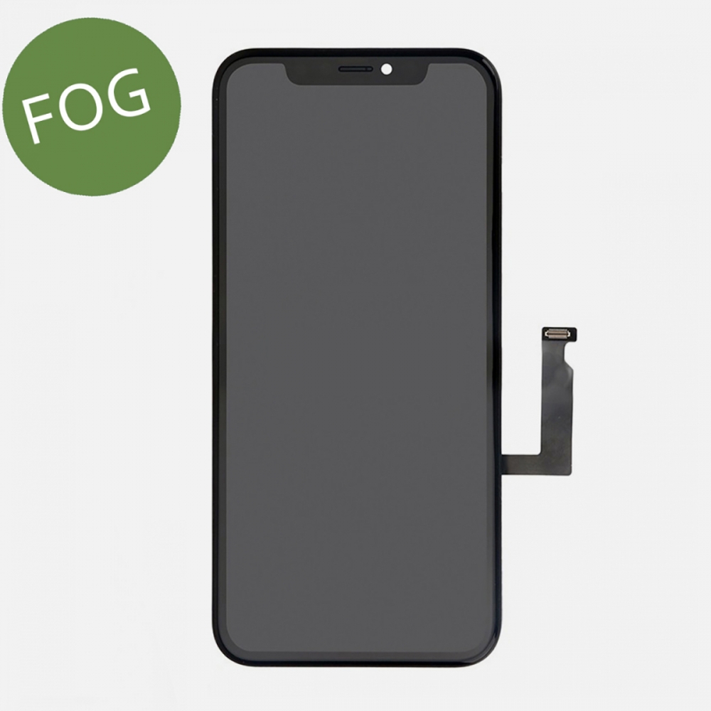 FOG LCD Display Touch Screen Assembly For iPhone XR (Back Plate Pre-Installed)