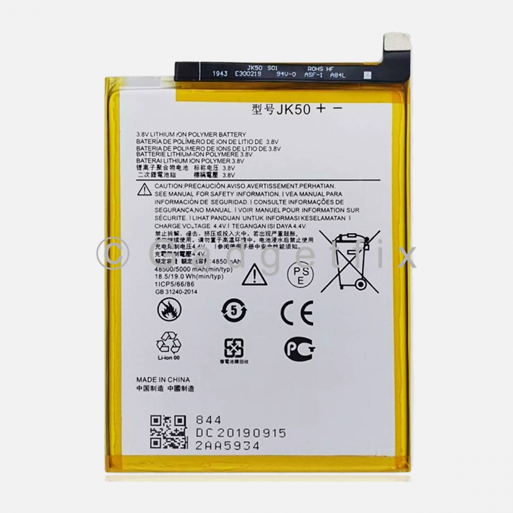 Replacement Battery JK50 For Motorola One Power / E40 / G30 / Defy / E7 Plus / G10 / G 5G (XT2213) / G31/ G20/ G8 Power Lite (JK50)