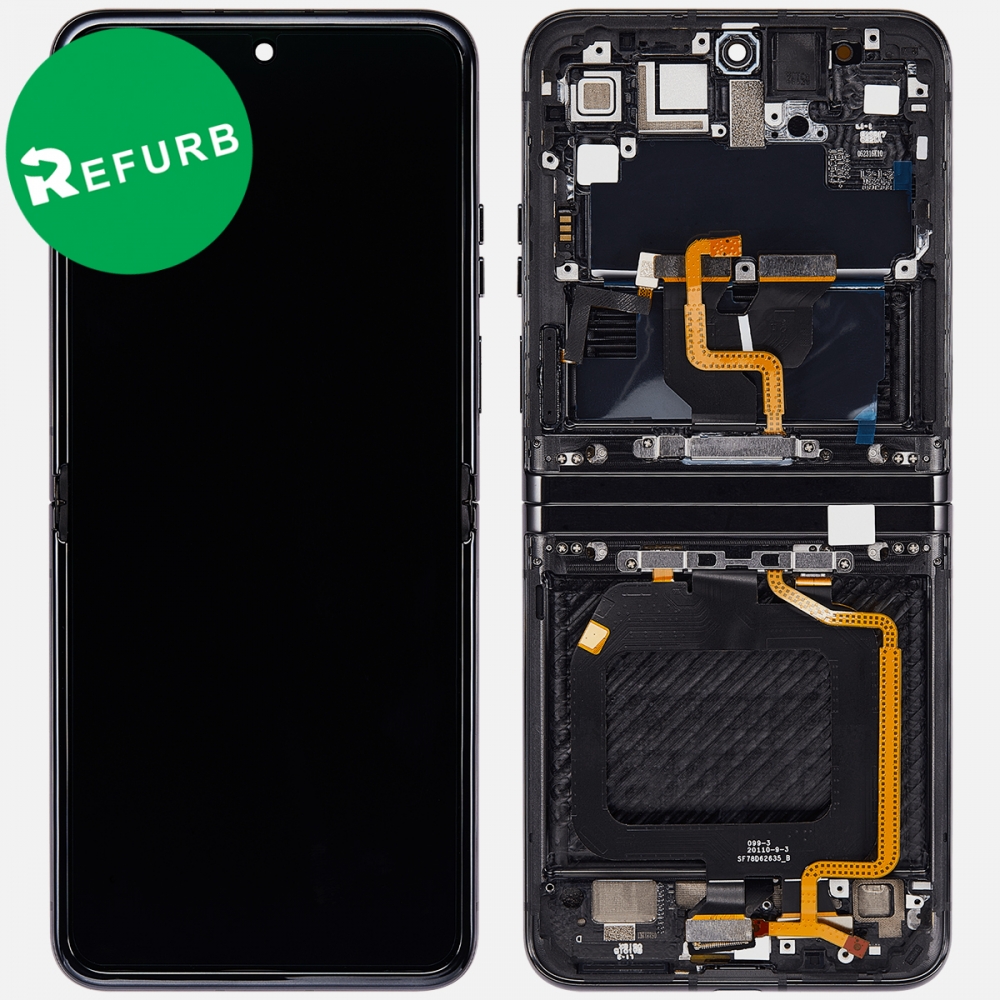 Black Motorola Razr Plus | Razr 40 Ultra XT2321 OLED Display LCD Touch Screen Digitizer + Frame