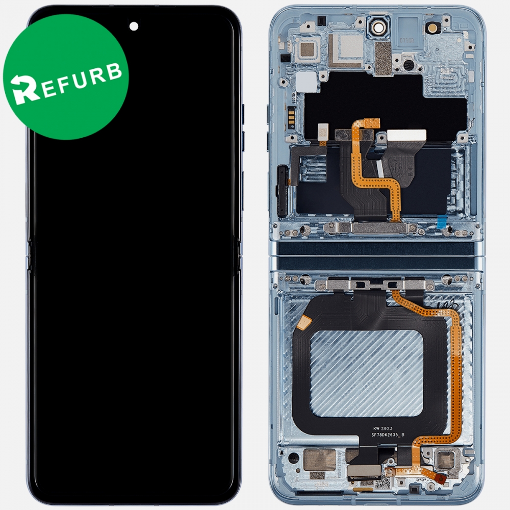 Blue Motorola Razr Plus | Razr 40 Ultra XT2321 OLED Display LCD Touch Screen Digitizer + Frame