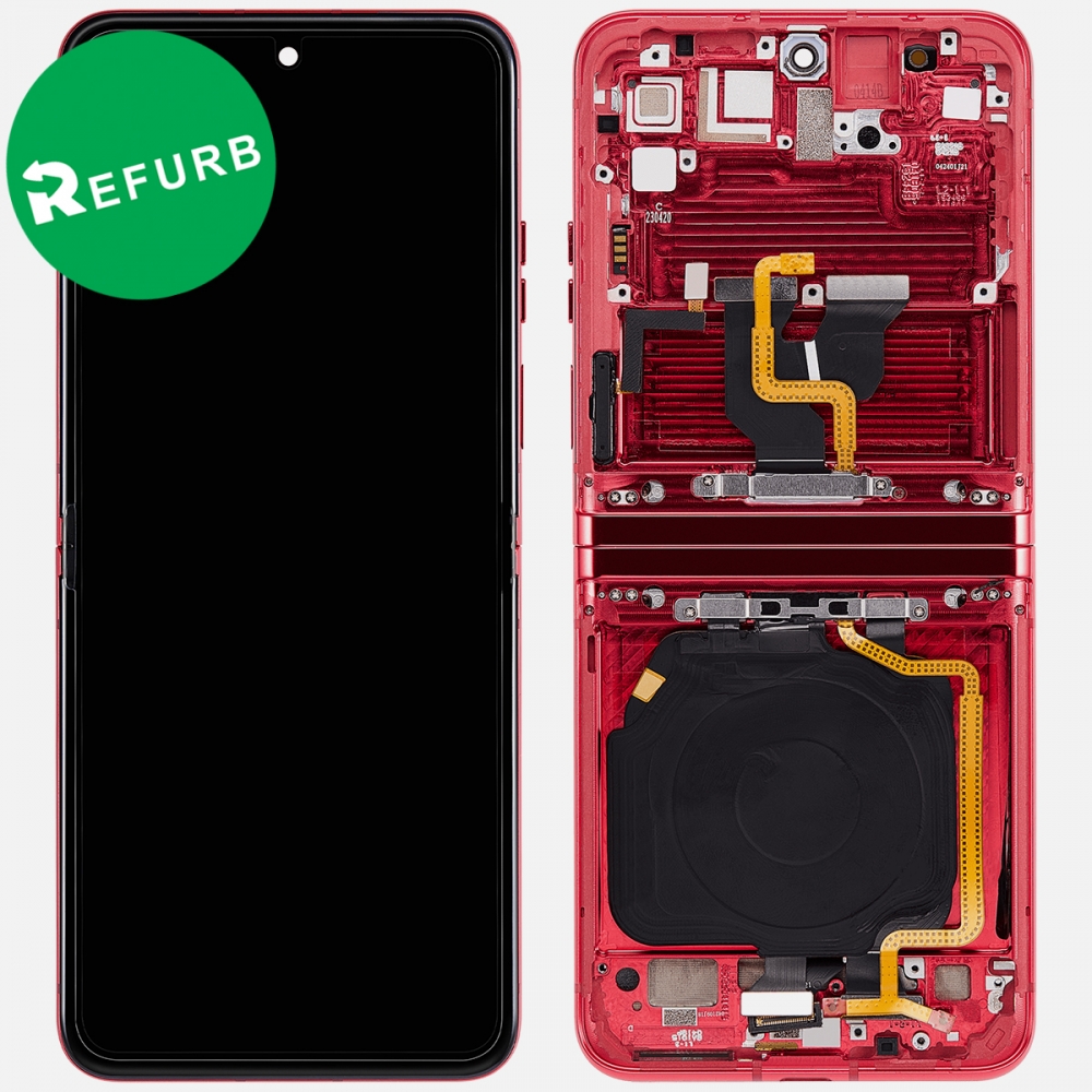 Magenta Motorola Razr Plus | Razr 40 Ultra XT2321 OLED Display LCD Touch Screen Digitizer + Frame