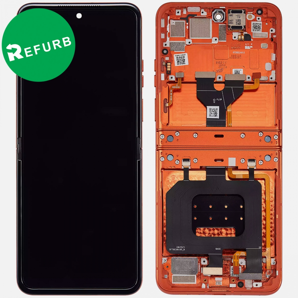 Orange Motorola Razr | Razr 50 XT2453 OLED Display LCD Touch Screen Digitizer + Frame