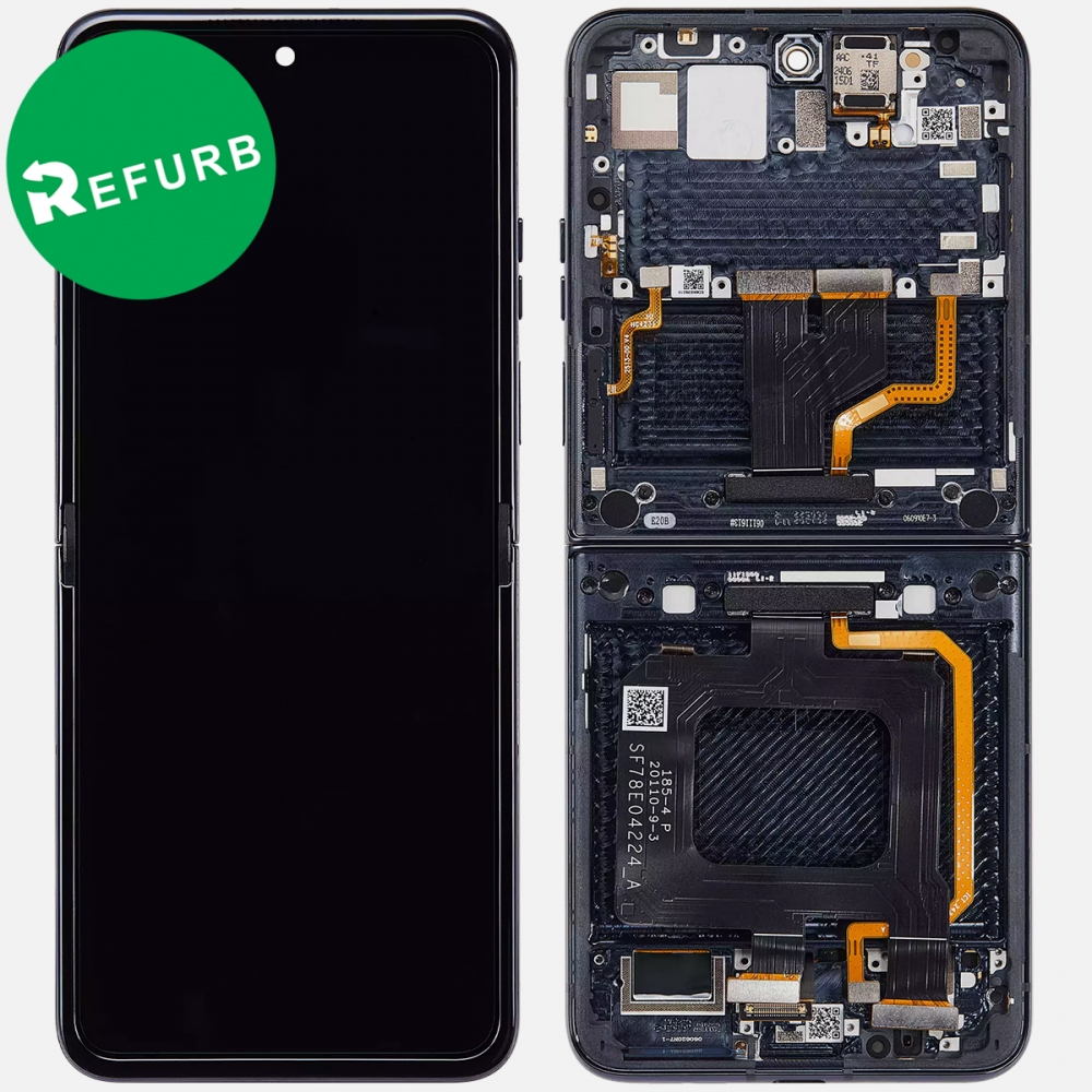 Blue Motorola Razr Plus | Razr 50 Ultra XT2451 OLED Display LCD Touch Screen Digitizer + Frame