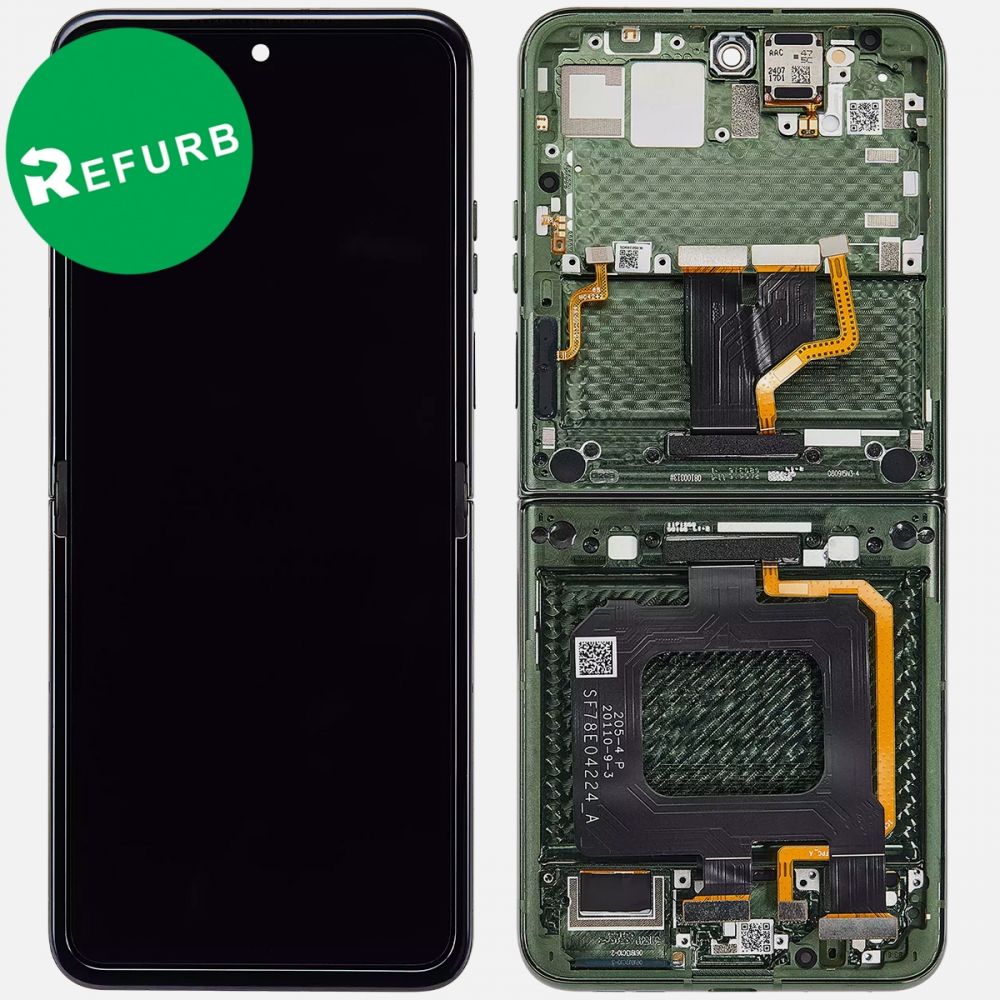 Green Motorola Razr Plus | Razr 50 Ultra XT2451 OLED Display LCD Touch Screen Digitizer + Frame