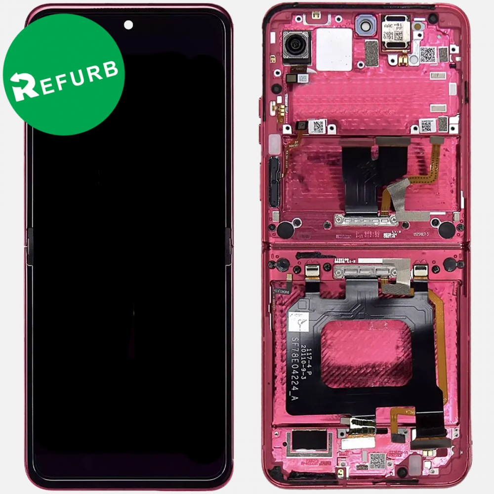 Pink Motorola Razr Plus | Razr 50 Ultra XT2451 OLED Display LCD Touch Screen Digitizer + Frame