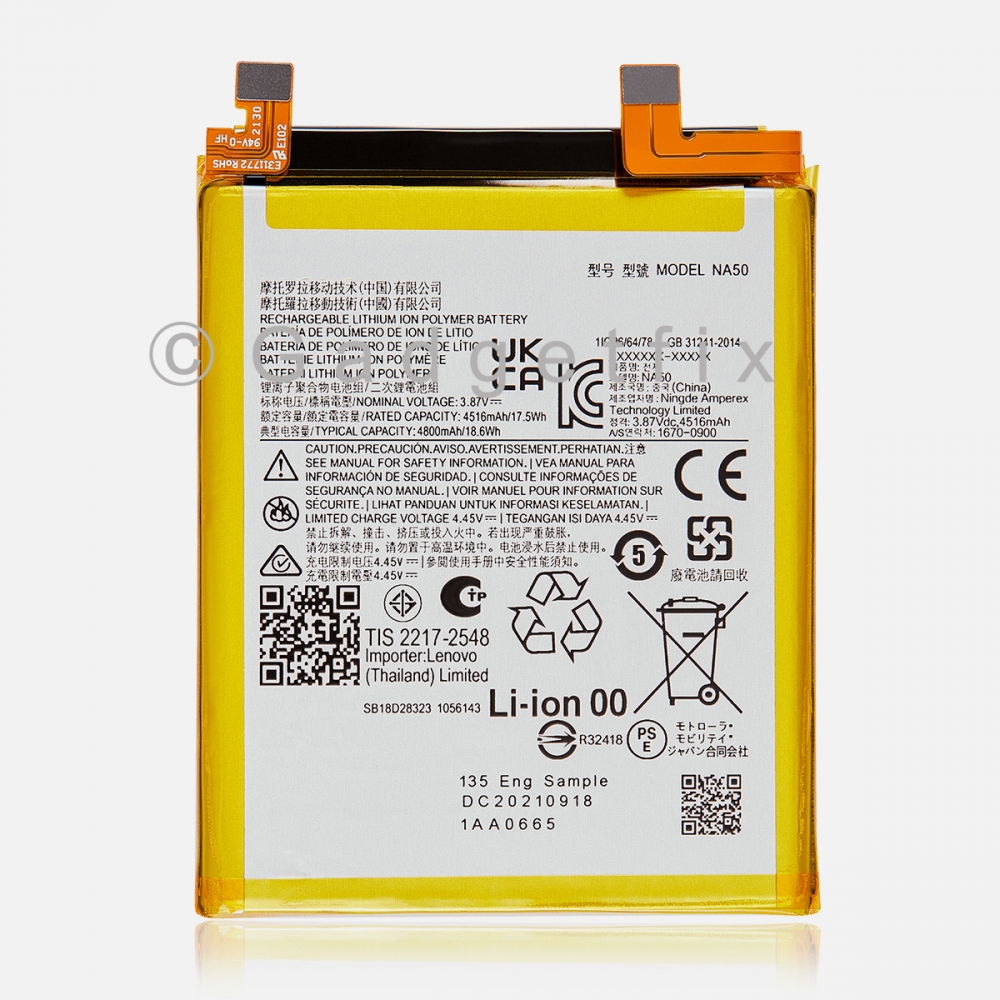 Replacement Battery NA50 For Motorola Moto Edge Plus | Edge 30 Pro (XT2201-1/4) | Edge X30 5G (XT2201 -2/6)