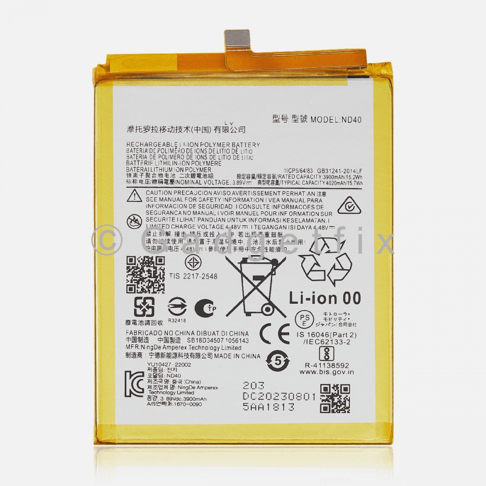 Replacement Battery ND40 For Motorola Moto Edge 30 (XT2203)