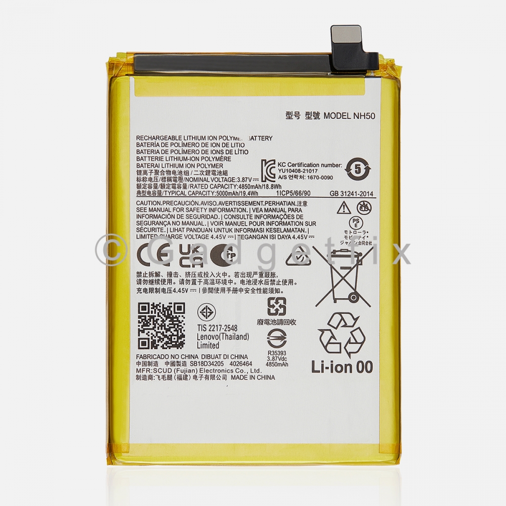 Replacement Battery NH50 For Motorola Moto G22 (XT2231) | Moto G 5G XT2313 | E13 (XT2345) | E32S (XT2229)