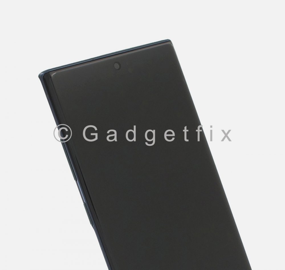 Black LCD Display Screen Assembly + Frame For Samsung Note 10+ Plus (Service Pack)