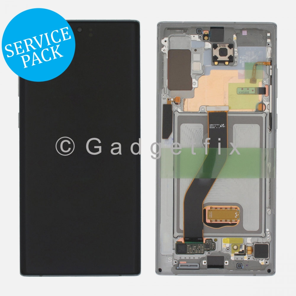 Glow AMOLED Display Screen Assembly + Frame For Samsung Galaxy Note 10+ Plus (Service Pack)