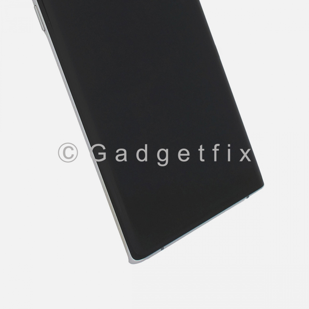 White LCD Display Screen Assembly + Frame For Samsung Galaxy Note 10+ Plus (Service Pack)