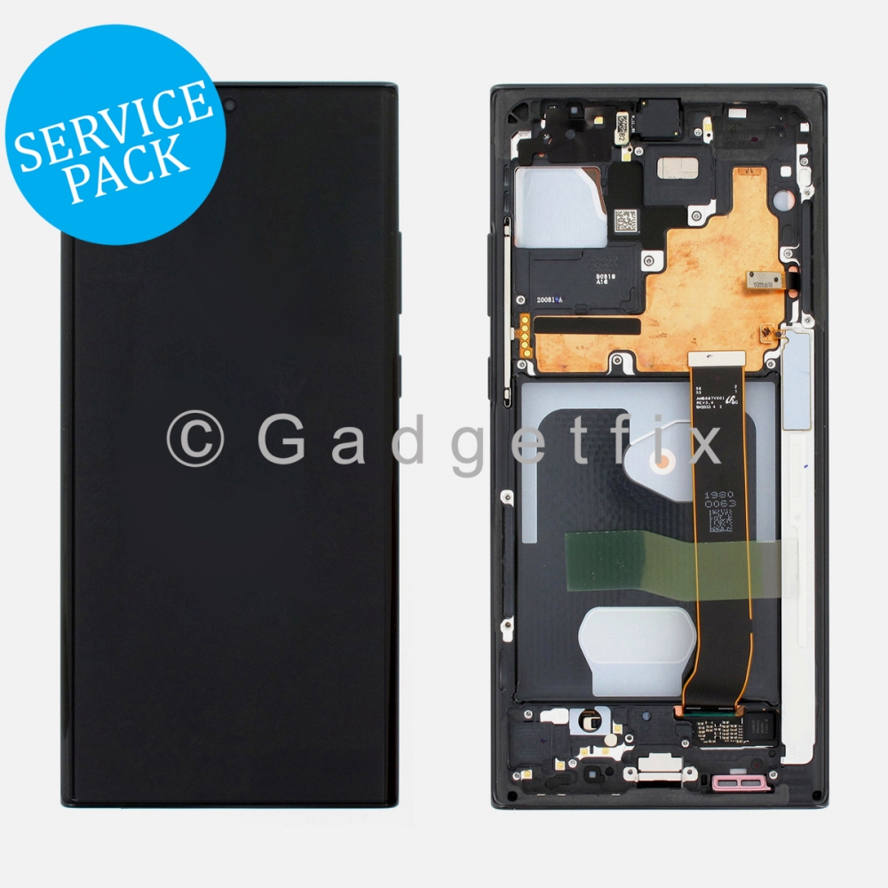 OLED Display & Touch Screen Frame Replacement For Galaxy Note 20 Ultra 5G SM-N986U - Black