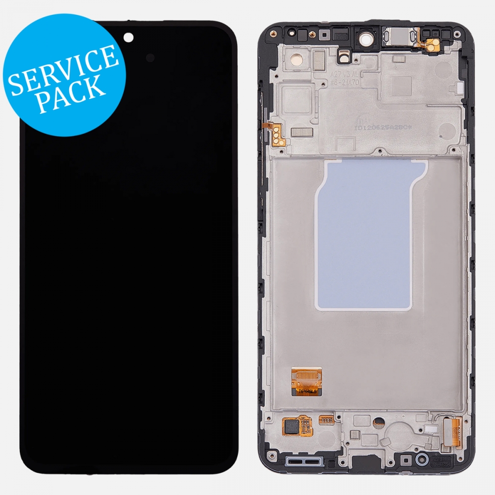 Black Samsung Galaxy A27 5G A276 OLED Display Touch Screen Digitizer w/ Frame (Service Pack)