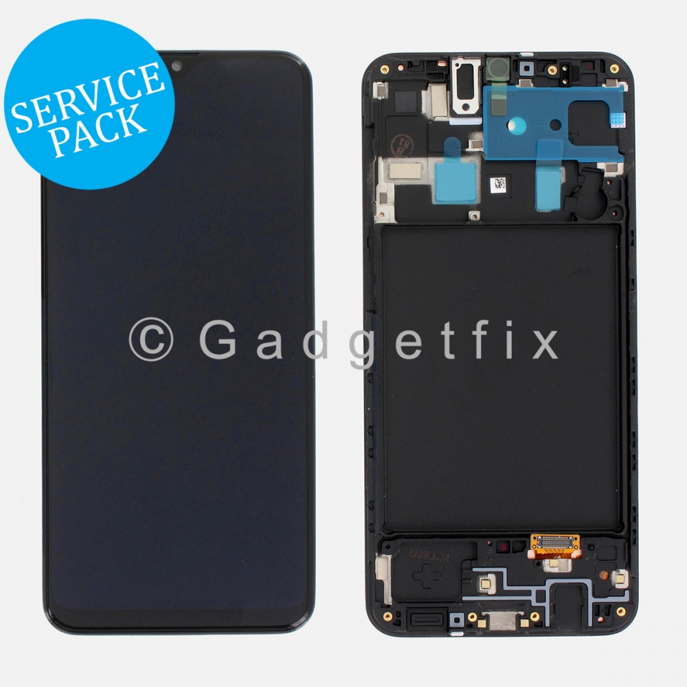 AMOLED Display LCD Touch Screen Digitizer + Frame For Samsung Galaxy A20 A205 | A205U | A205F  (Service Pack)