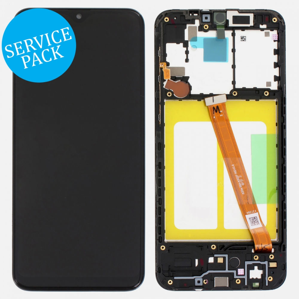 Display LCD Touch Screen Digitizer + Frame For Samsung Galaxy A20E A202F (Service Pack)
