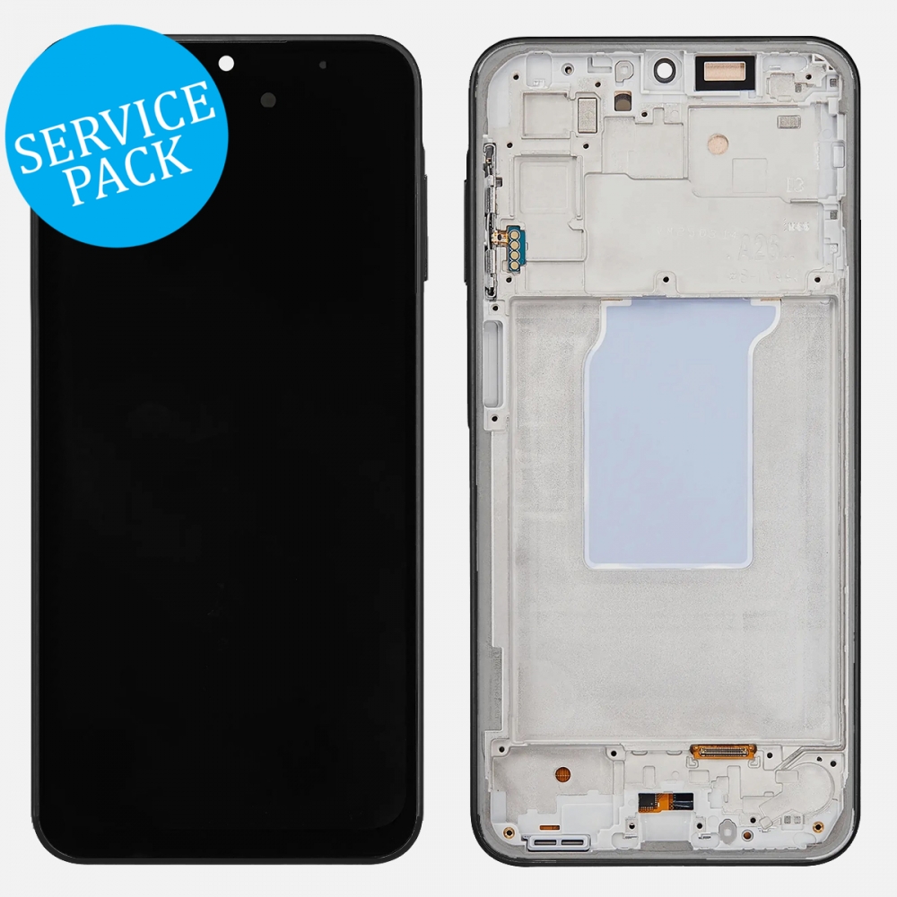 Black Samsung Galaxy A26 5G A266 OLED Display Touch Screen Digitizer w/ Frame (Service Pack)