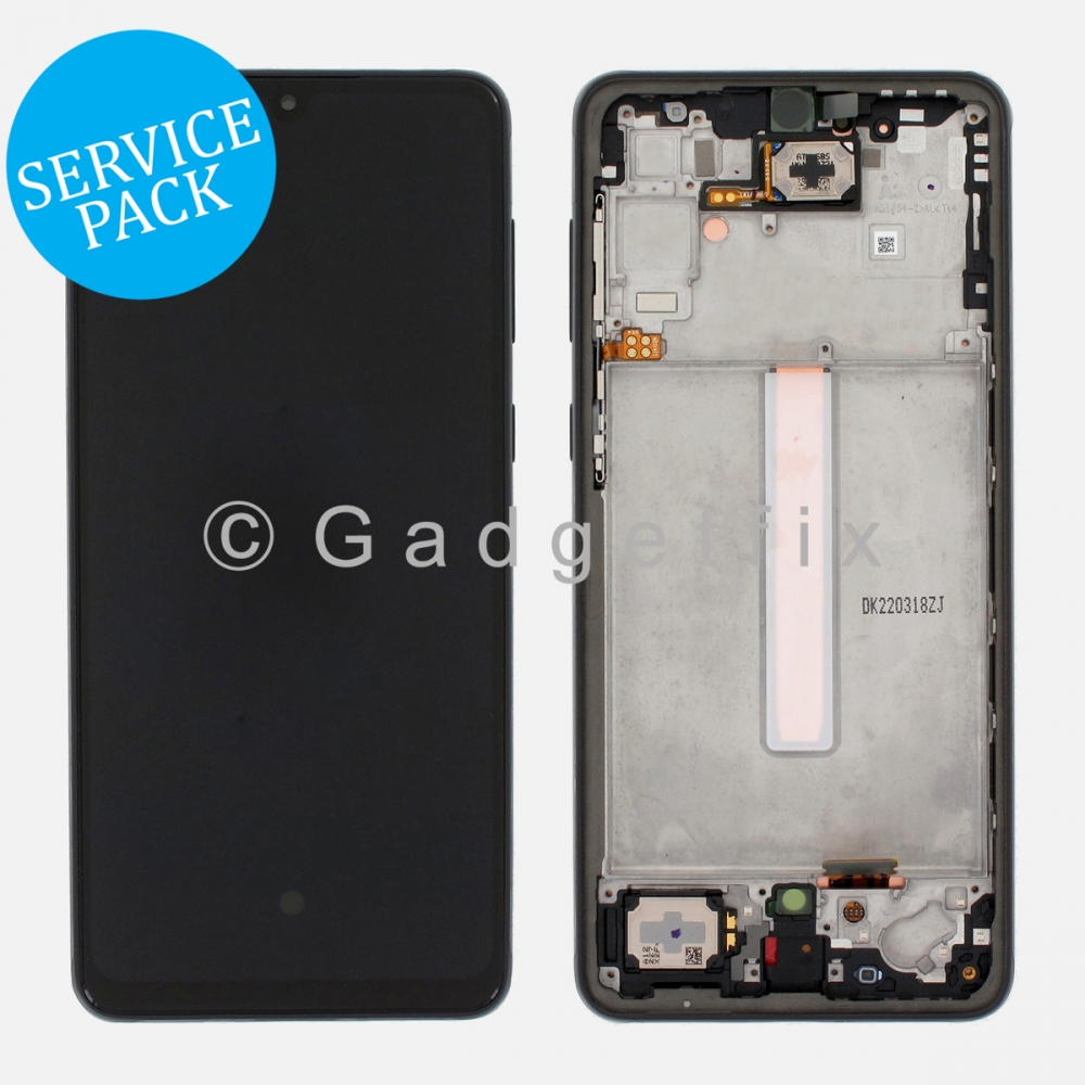 Black Display LCD Touch Screen Digitizer + Frame For Samsung Galaxy A33 5G | A336 (Service Pack)
