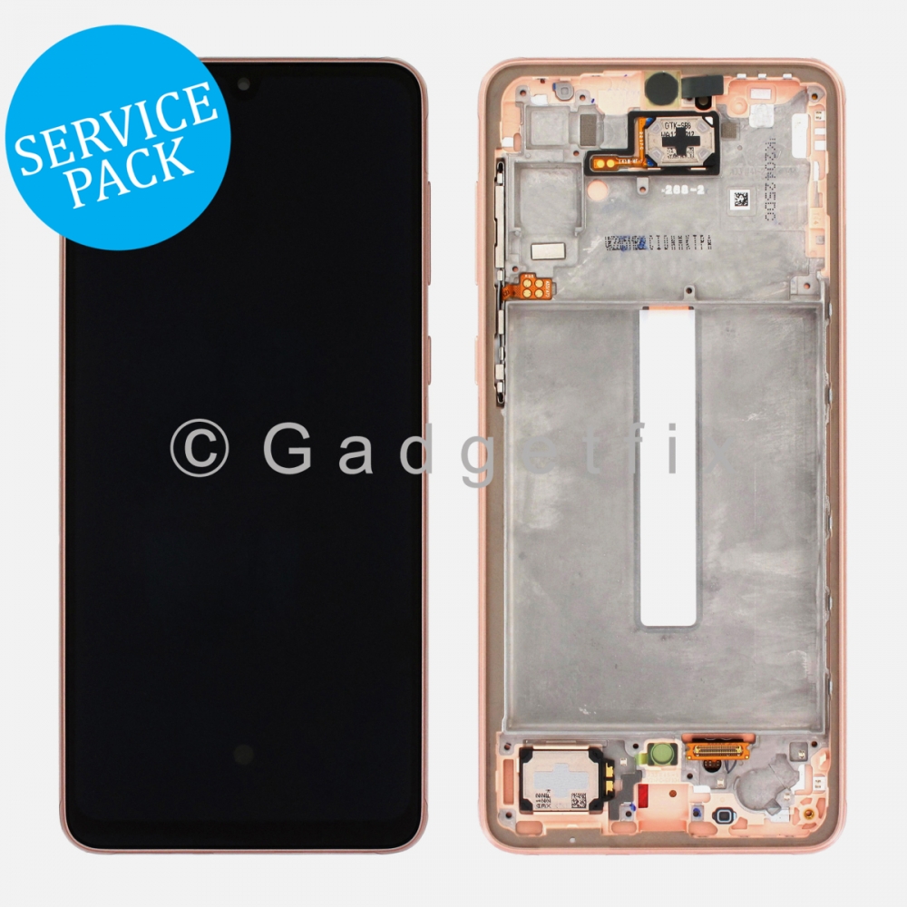 Peach Display LCD Touch Screen Digitizer + Frame For Samsung Galaxy A33 5G | A336 (Service Pack)