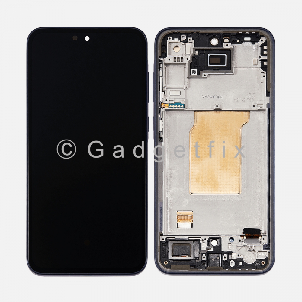 Navy Samsung Galaxy A35 5G A356 Incell Display Touch Screen Digitizer + Frame