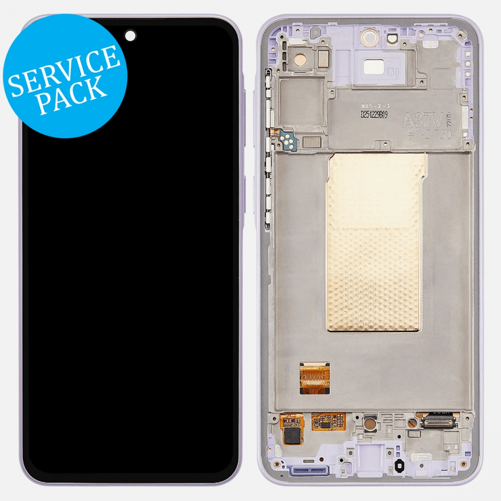 White Samsung Galaxy A37 5G 2026  A376 OLED Display Touch Screen Digitizer w/ Frame (Service Pack)