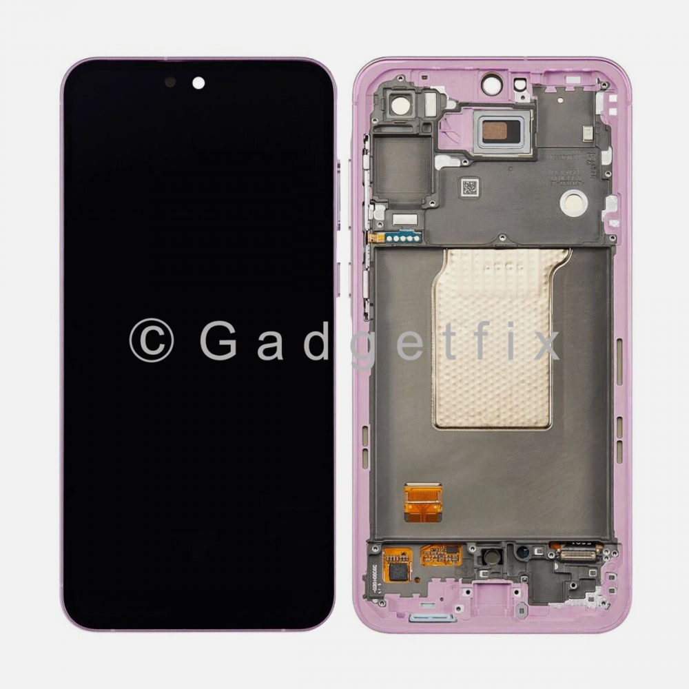 Lilac Samsung Galaxy A55 5G A556 Incell Display Touch Screen Digitizer + Frame