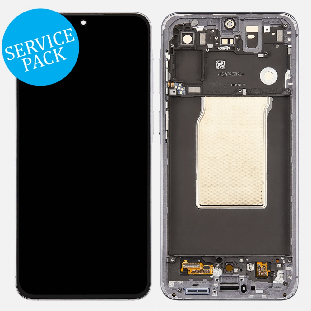 Gray Samsung Galaxy A57 5G 2026 A576 OLED Display Touch Screen Digitizer + Frame (Service Pack)