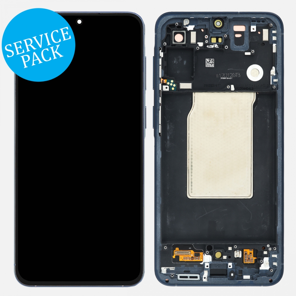 Navy Samsung Galaxy A57 5G 2026 A576 OLED Display Touch Screen Digitizer + Frame (Service Pack)