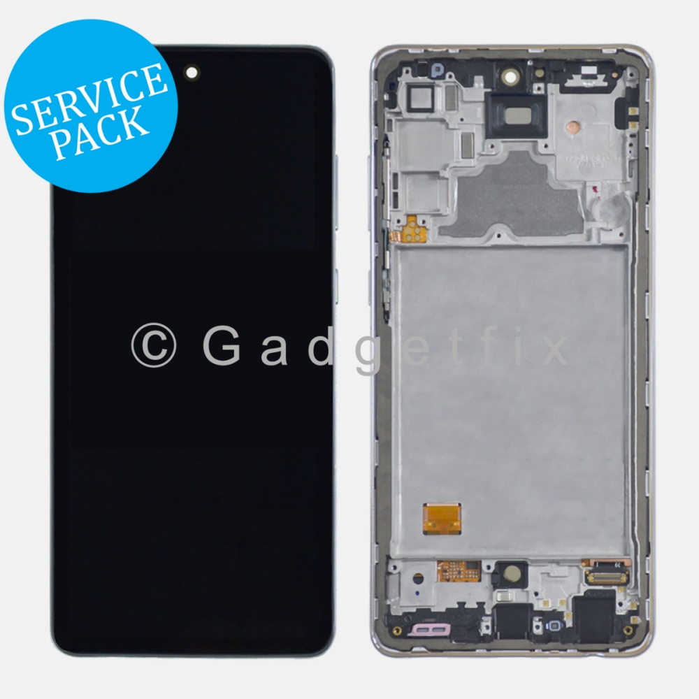 White Samsung Galaxy A72 (A725 | A726) OLED Display LCD Touch Screen Digitizer (Service Pack)