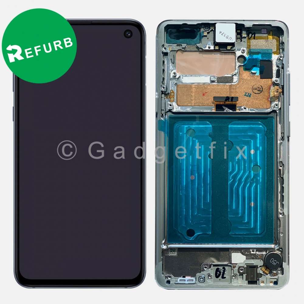 Black OLED LCD Touch Screen Digitizer + Frame For Samsung Galaxy S10 5G