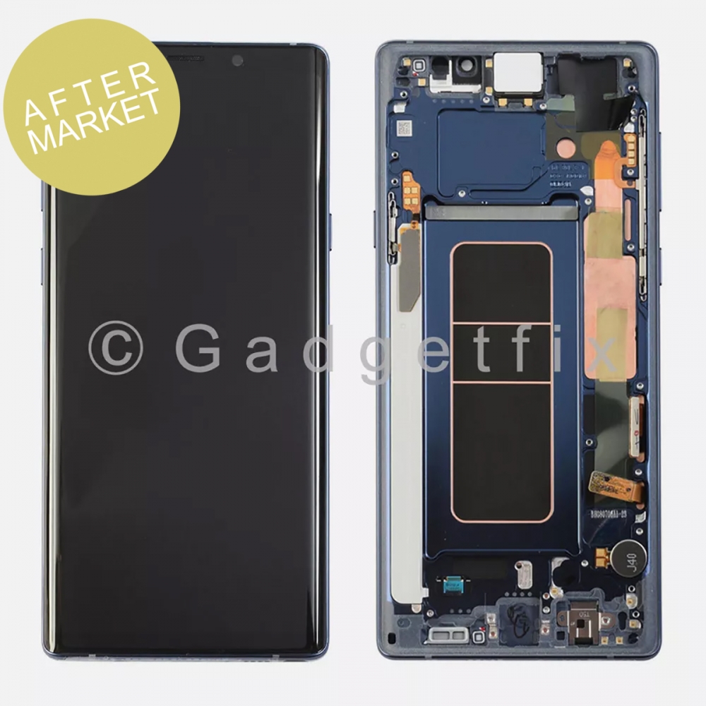 Aftermarket Blue OLED Display Touch Screen Digitizer + Frame For Samsung Galaxy Note 9 N960