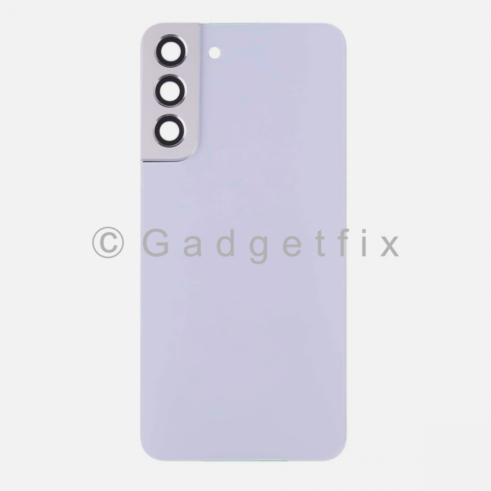 Violet Back Cover Glass Battery Door Camera Lens + Adhesive for Samsung Galaxy 22