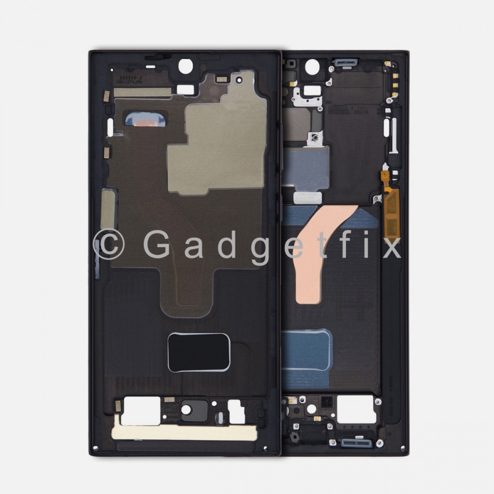 Samsung Galaxy S22 Ultra Middle Housing Frame Bezel Mid Chassis (Black)