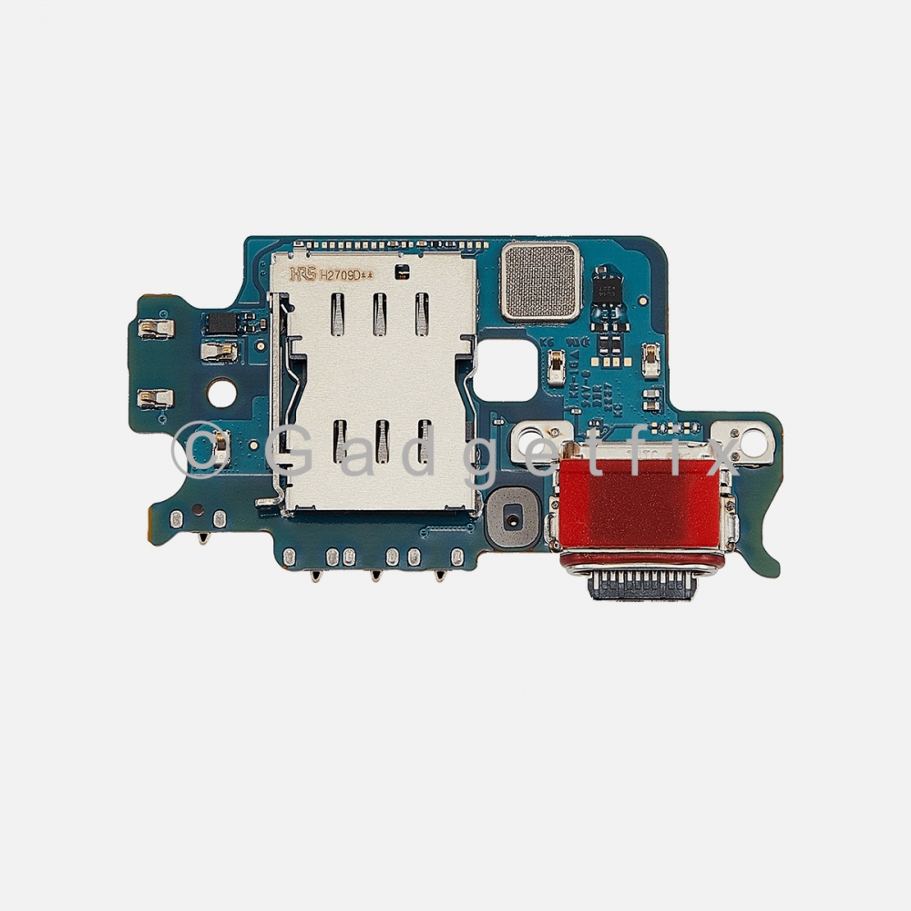 Samsung Galaxy S23 Charging Port Dock Flex Cable + Sim Card Reader Tray (US Version)