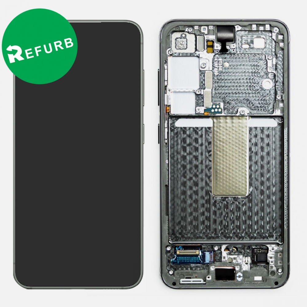 Green Samsung S23 5G S911 OLED Display LCD Touch Screen Digitizer Assembly Frame