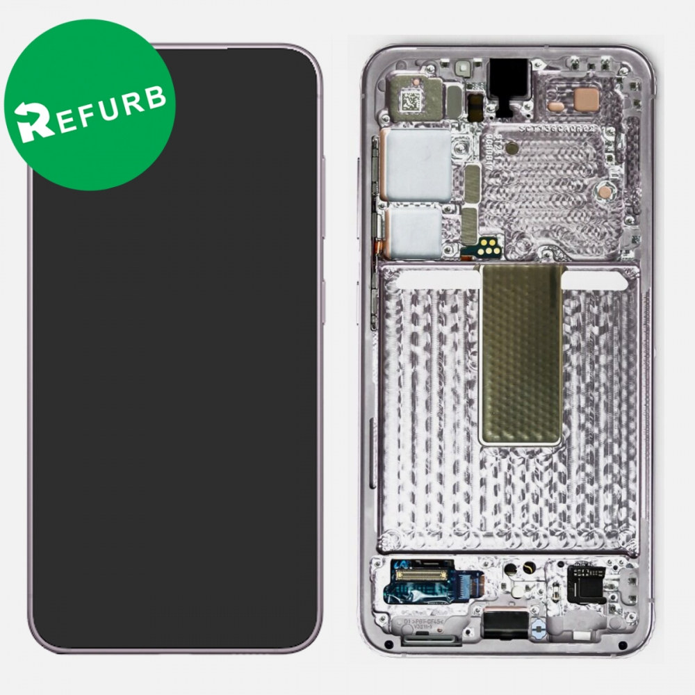 Lavender Samsung S23 5G S911 OLED Display LCD Touch Screen Digitizer Assembly Frame