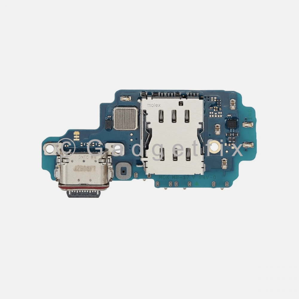 Samsung Galaxy S23 Ultra Charging Port Dock Flex Cable + Sim Card Reader Tray (US Version)