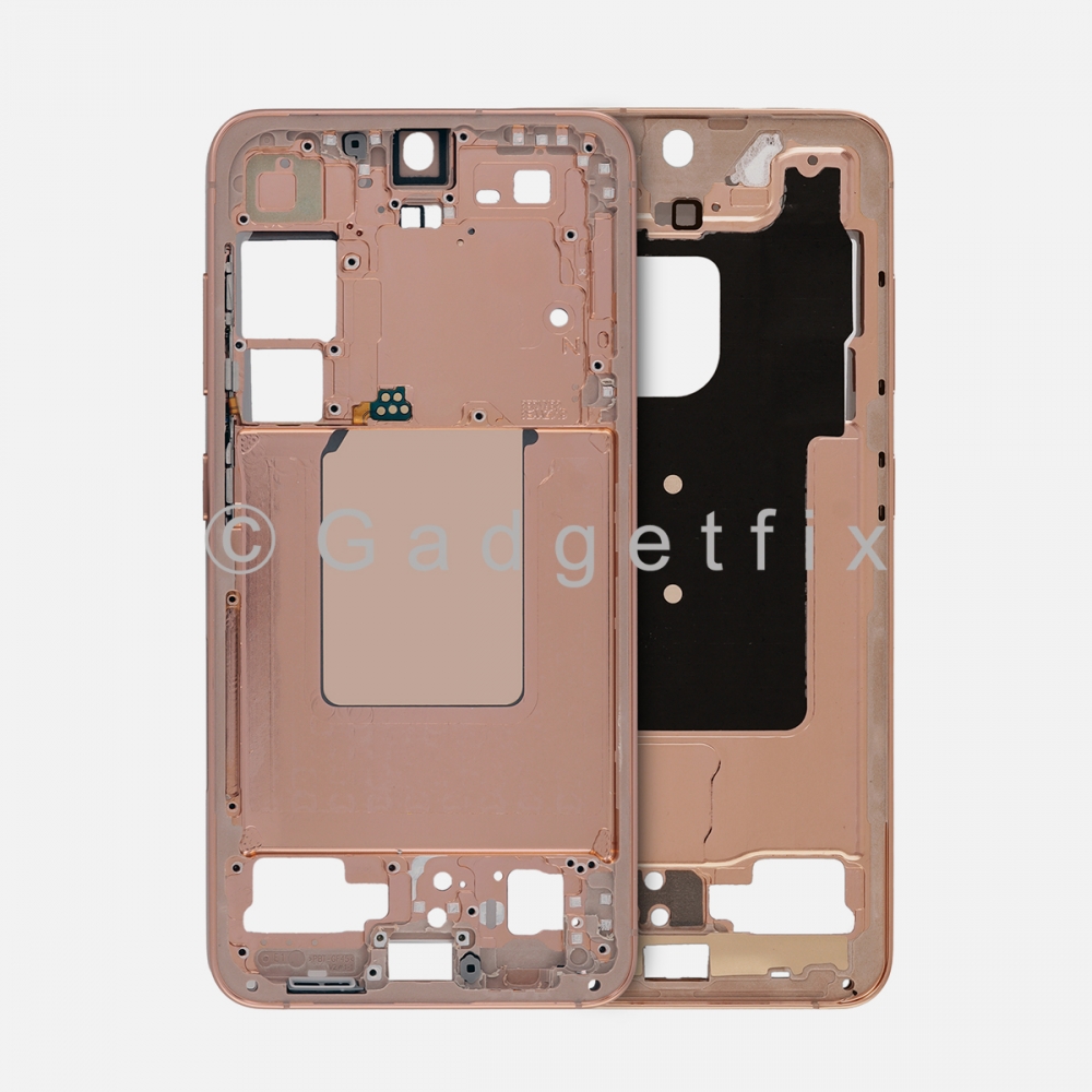 Samsung Galaxy S24 Middle Housing Frame Bezel Mid Chassis (Orange)