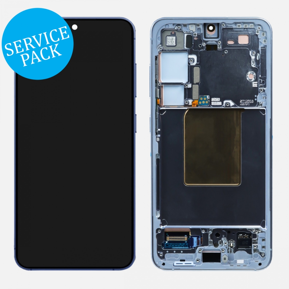 Blue Samsung Galaxy S24 5G S921 OLED Display LCD Touch Screen Digitizer Frame (Service Pack)